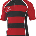 Gilbert Mens Hooped Xact Rugby Match Shirt