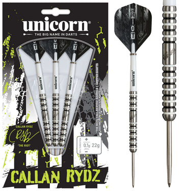 Unicorn Callan Rydz The Riot 90% Tungsten Phase 2 Steel Tip Darts