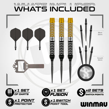 Winmau Exion Parallel Steel Tip Darts