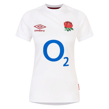 England Rugby Home Replica Womens Short Sleeve Shirt - 2023