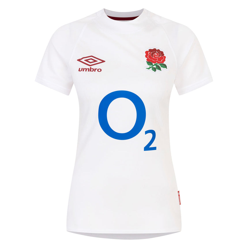 England Rugby Home Replica Womens Short Sleeve Shirt - 2023