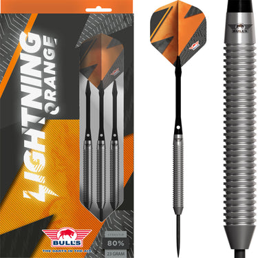 Bull's Lightning 80% Orange Steel Tip Darts