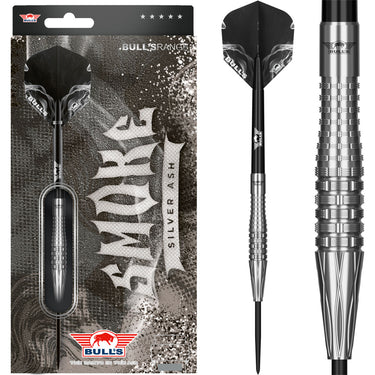 Bull's Smoke 90% Silver Ash Steel Tip Darts