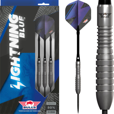 Bull's Lightning 80% Blue Steel Tip Darts