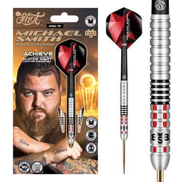 Shot Michael Smith Achieve 90% Tungsten Steel Tip Dart Set
