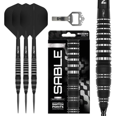 Red Dragon Bomb Barrel Sable Switch Point Steel Tip Darts