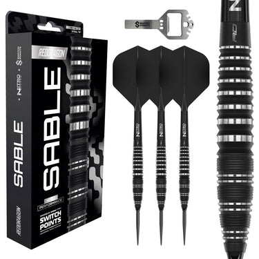 Red Dragon Bomb Barrel Sable Switch Point Steel Tip Darts