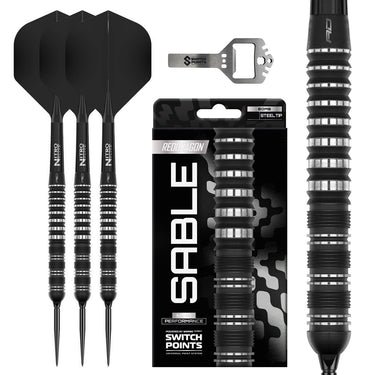 Red Dragon Parallel Barrel Sable Switch Point Steel Tip Darts