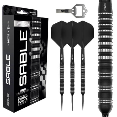Red Dragon Parallel Barrel Sable Switch Point Steel Tip Darts