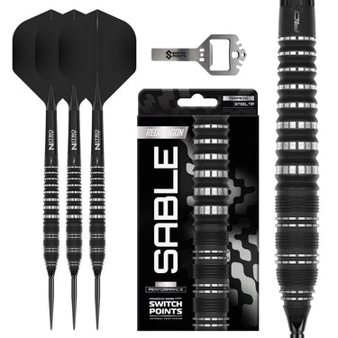 Red Dragon Torpedo Barrel Sable Switch Point Steel Tip Darts