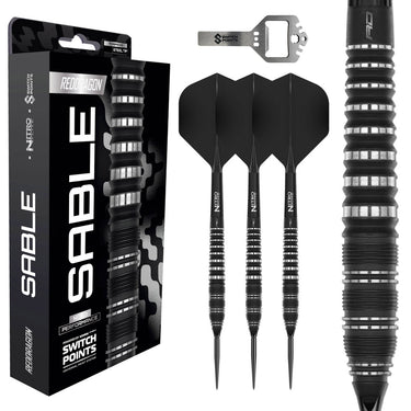 Red Dragon Torpedo Barrel Sable Switch Point Steel Tip Darts