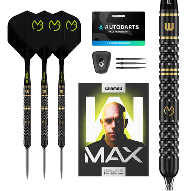 Winmau Michael van Gerwen W-Max 90% Switch Point Steel Tip Darts