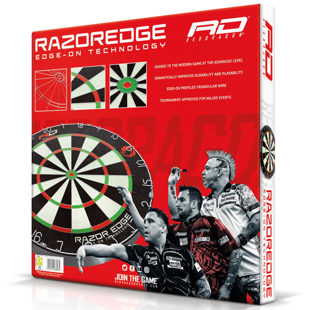 Red Rozor Red Dragon Razor Edge Dartboard – Sports248.com