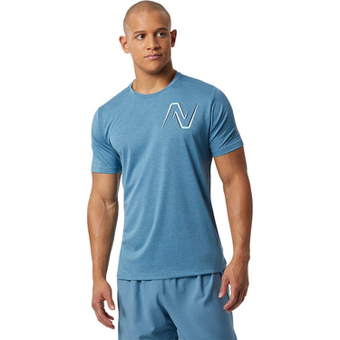 New Balance Graphic Impact SS Mens Running Shirt
