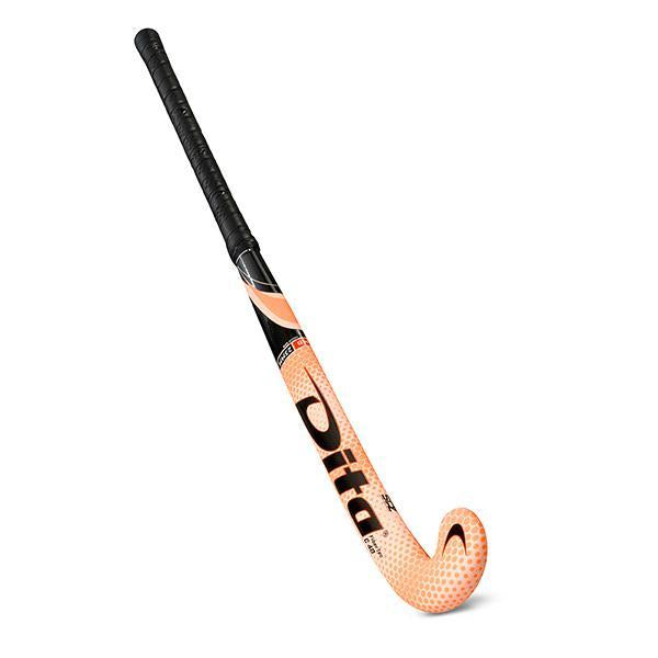 Dita FiberTec C40 M-Bow Hockey Stick Front Pink/Fluo Red