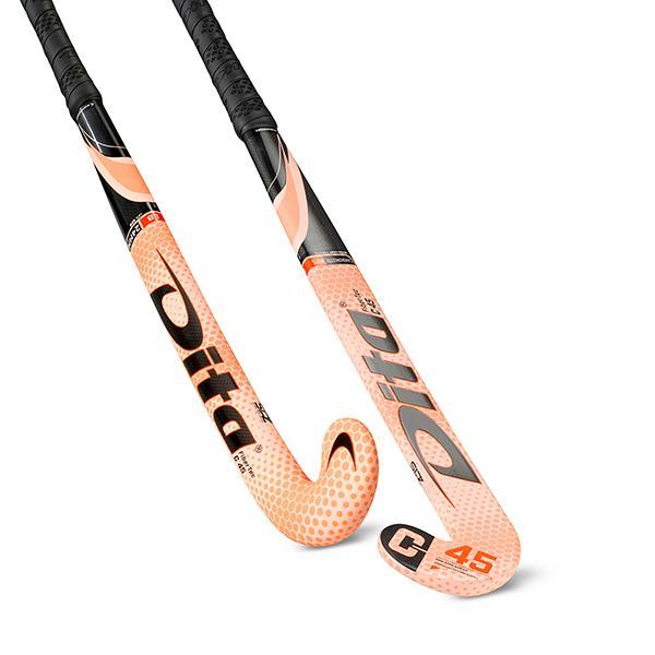 Dita FiberTec C45 L-Bow Hockey Stick Main Pink/Black