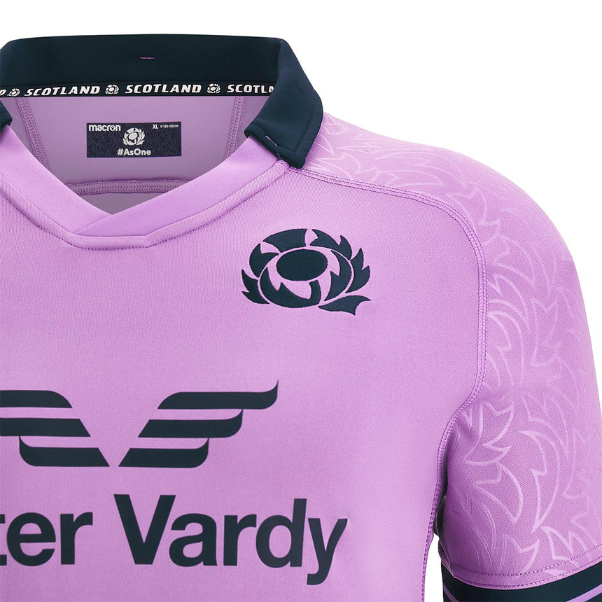 Scotland Rugby Away Replica Junior Short Sleeve Shirt