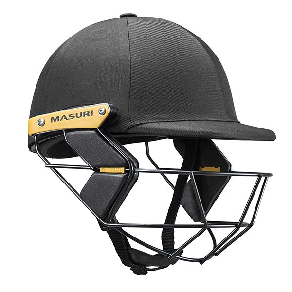 Masuri T-Line Steel Junior Cricket Helmet Black