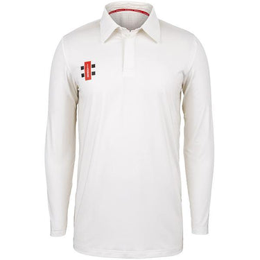 Gray Nicolls Pro Performance Long Sleeve Cricket Shirt Ivory