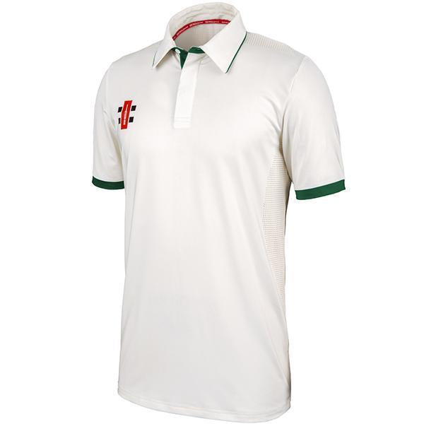 Gray Nicolls Pro Performance Short Sleeve Cricket Shirt Green