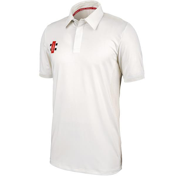 Gray Nicolls Pro Performance Short Sleeve Cricket Shirt Ivory