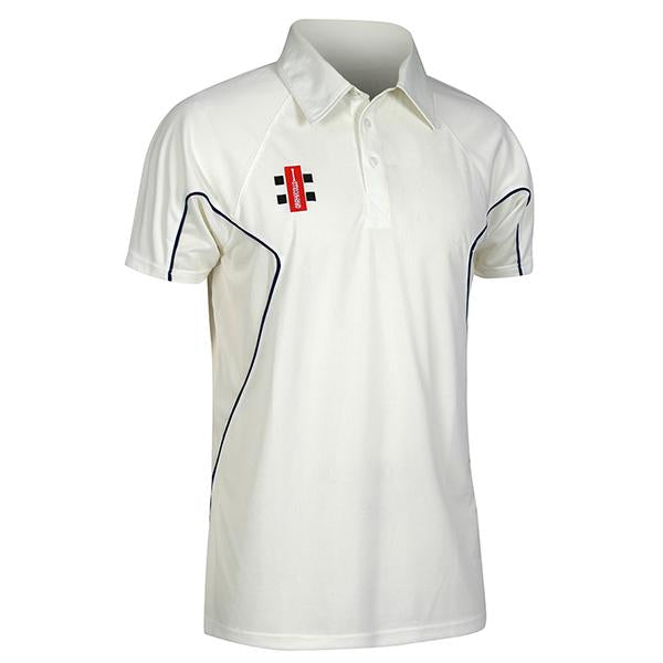Gray Nicolls Storm Short Sleeve Cricket Shirt Navy