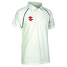 Gray-Nicolls Matrix Short Sleeve Junior Cricket Shirt Navy