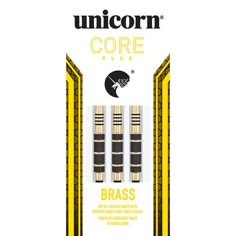 Unicorn Value S/T Core Plus Win Black/Gold Brass Darts