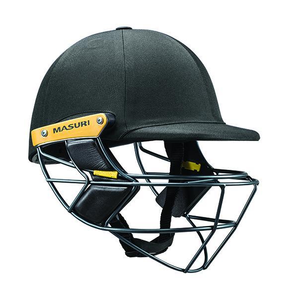 Masuri E-Line Steel Senior Cricket Helmet Black
