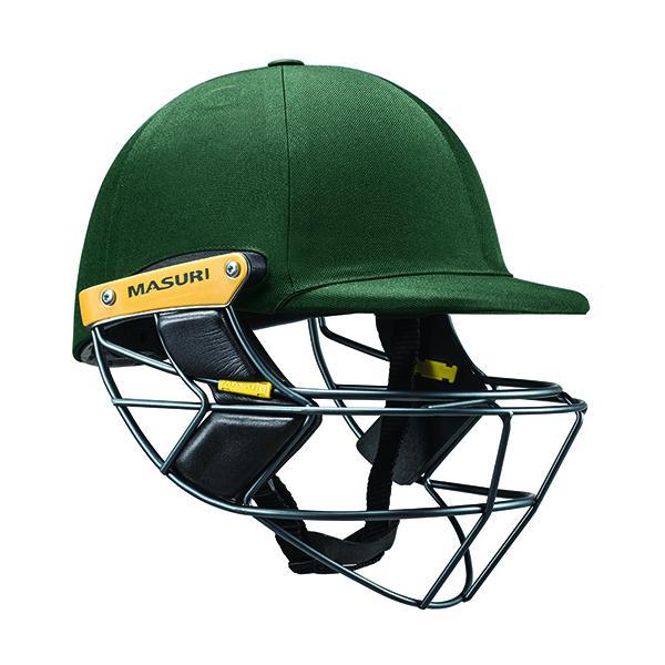 Masuri E-Line Steel Senior Cricket Helmet Green