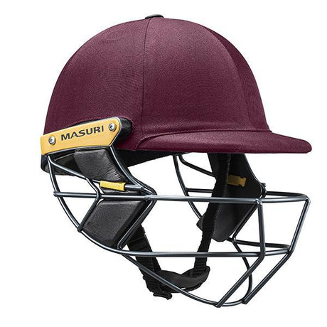 Masuri T-Line Steel Senior Cricket Helmet Maroon