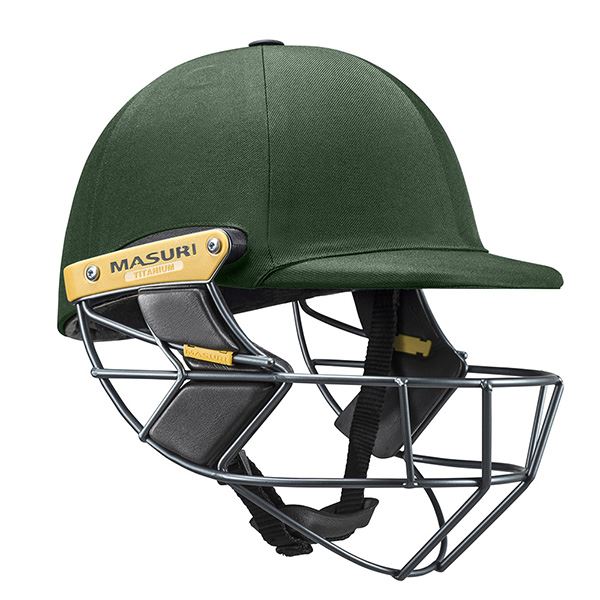 Masuri T-Line Titanium Senior Cricket Helmet Green