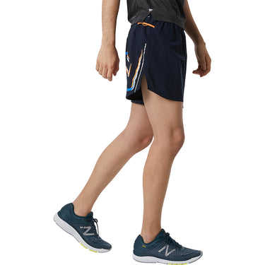 New Balance Graphic Impact 5 Inch Mens Running Shorts
