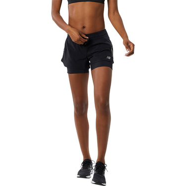 New Balance Impact Run 2 in 1 Womens Running Shorts